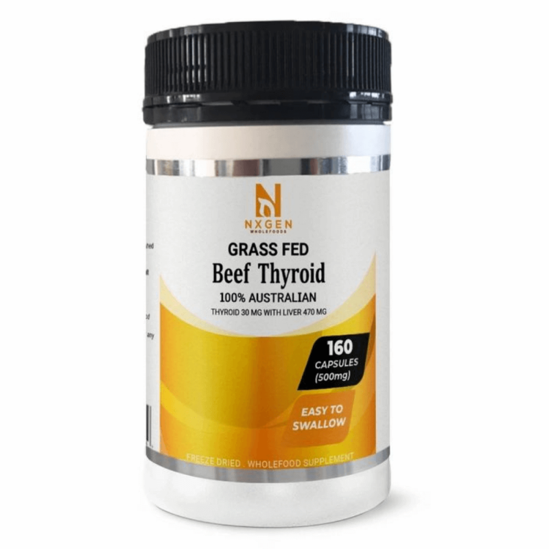 Beef Thyroid 160 Capsules